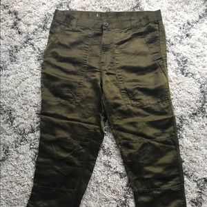 Madewell satin utility pants size 4